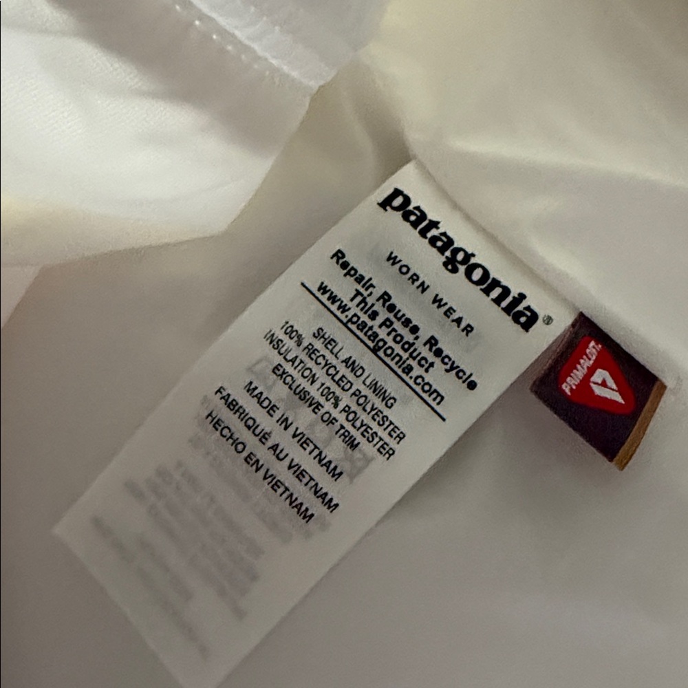 Patagonia Nano Puffer Vest STY8424 White Womens Sz S - Picture 4 of 5